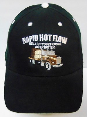 #ad RAPID HOT FLOW Frac Water Heating Oil Gas Advertising TRUCKING FREIGHT HAT CAP $11.89