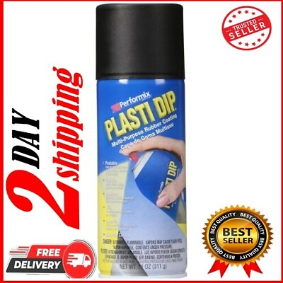 Plasti Dip Spray Multi Purpose Rubber Coating Performix Black Matte NEW 11oz $13.95
