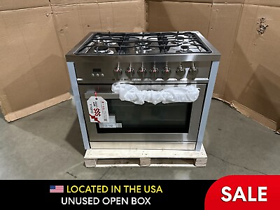 #ad 36 in. 220 240 V Dual Fuel Range 5 Burners OPEN BOX COSMETIC IMPERFECTIONS $295.19