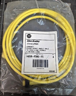 #ad DeviceNet 5 Pin Connection Cable Str. Micro Female to Right Micro Male A3B3 $39.50