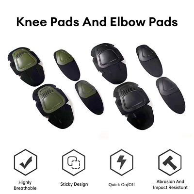 #ad Tactical Protective Gear Combat Knee Elbow Knee Pads Insert G2 G3 G4 CS Training $14.35