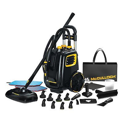 #ad McCulloch 1500W Multipurpose Deluxe Canister Steam Cleaner w 23 Accessories $199.99