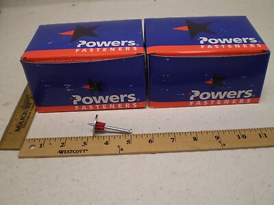 #ad Powers Fasteners Powder Drive Pin Lot of 2 Box 50112 Dia 0.300 2quot; 1quot; Washer H13 $12.58