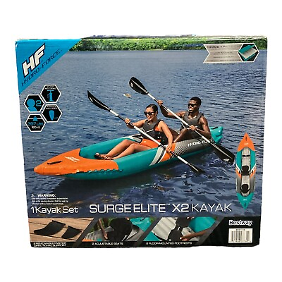 #ad Hydro Force Surge Elite X2 Inflatable Two Person Kayak 12#x27;8quot; $176.39