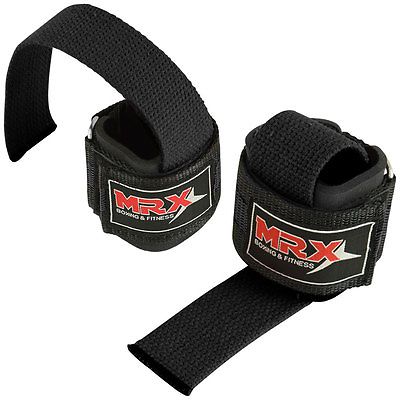 #ad MRX Weight Lifting Bar Straps Gym Fitness Bodybuilding Workout Wrist Wraps Power $12.49