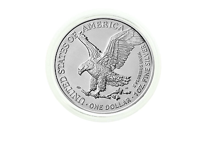 #ad 2024 American Silver Eagle .999 Fine Silver in Direct Fit Air Tite $32.00