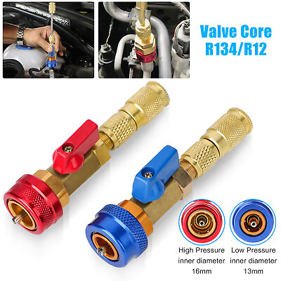 Automotive AC R134 A R1234 YF Valve Core High Low Pressure Remover Install Tool #ad $18.99