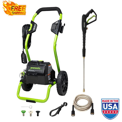 #ad #ad 2000 PSI 13 Amp Electric Pressure Washer Wheels Transport 20 Ft Hose 1.1 Gal $208.80