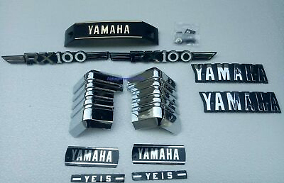 #ad Yamaha RX100 Tank amp; Side Cover 3D Chrome Emblem Logo Monogram Kit $31.50