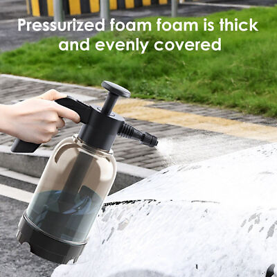 #ad #ad 2L Snow Foam Washer Guns Car Wash Soap Lance Cannon Spray Pressure Jet Bottle $18.32