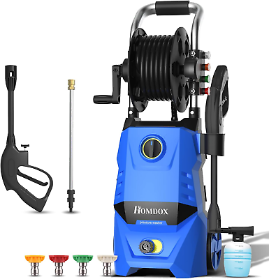 #ad Pressure Washer Electric Pressure Washer High Power Washer with Hose Reel amp; 4 No $270.36