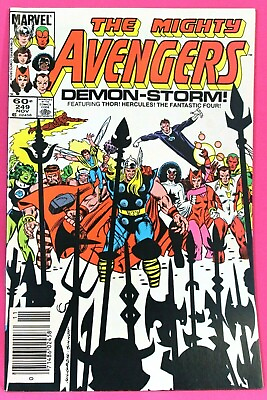 #ad Avengers #249 UPC Newsstand Demon Storm 1984 Comic Marvel Comics F $2.15