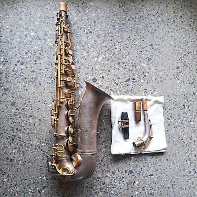 #ad #ad LYRIST Paris French Alto Saxophone Adolphe Sax Gilt Keys 1930#x27;s $5990.00