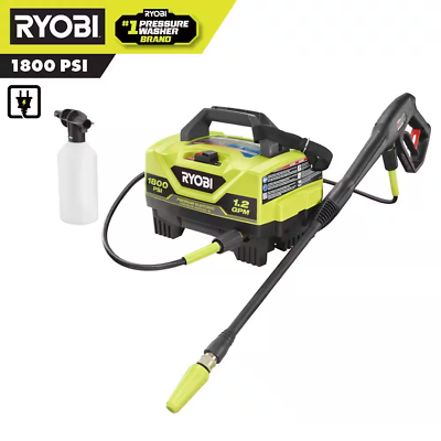#ad 1800 PSI 1.2 GPM Cold Water Corded Electric Pressure Washer $132.00