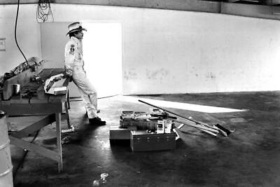 #ad Richard Petty Stands Alone In The Speedway Garage After 1985 OLD PHOTO 1 AU $8.50