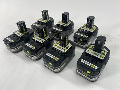 #ad RYOBI 18V 3Ah P191 Battery 7 Pack Parts only Not Working $119.99