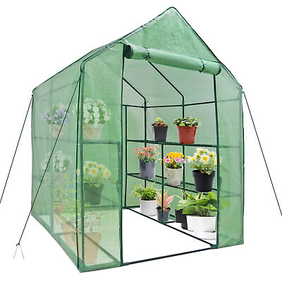 #ad Walk In Greenhouse Garden for Planter Mini 8 Shelves 3 Tier Portable Green House $56.58