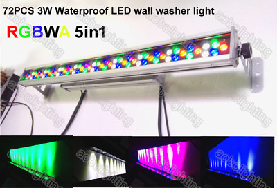 #ad #ad DJ Disco LED Stage Linear Bar Wash Light 72*3W Waterproof Led Wall Washer Lights $378.94