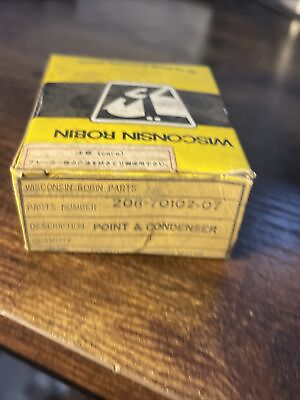 #ad #ad New Old Stock Genuine Wisconsin Robin Point Condenser Set 2067010207 $15.95