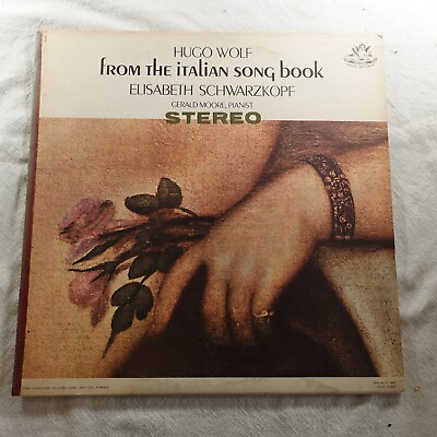 #ad Hugo Wolf From the Italian Song Book Record Album Vinyl LP $5.77