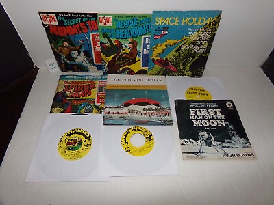 #ad Oddball Childrens Space Adventure Record Lot Of 8 $15.00
