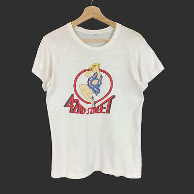 #ad Vintage 1980 42nd Street Tee T Shirt 1980s 80s Michael Stewart $55.00
