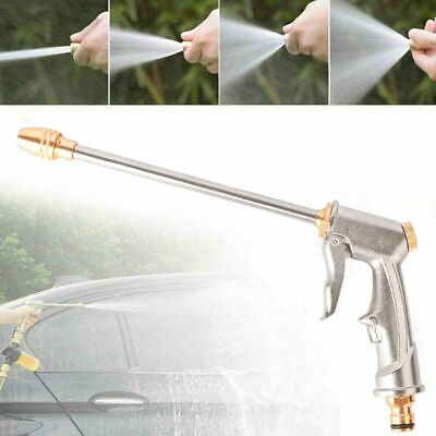 #ad Garden Spray Water Gun Hose Long Nozzle High Pressure Adjustable Car Wash Washer $11.03