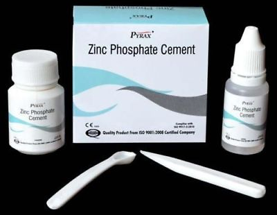 #ad PYRAX Dental Zinc Phosphate Cement Permanent Tooth Filling Fixation kit $18.53