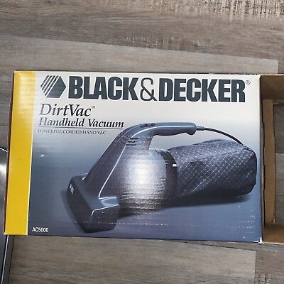 #ad VINTAGE Dustbuster blue Black amp; Decker Dirt Vac Power Brush WORKS $40.00