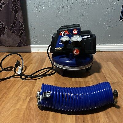 #ad Campbell Hausfeld 1 Gallon Pancake Air Compressor Model FP2028 TESTED GREAT $69.99