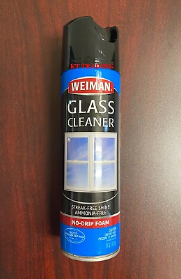 #ad WEIMAN Glass Windows Mirrors Cleaner No Drip Foam Streak Free Shine 19oz Spray $18.95