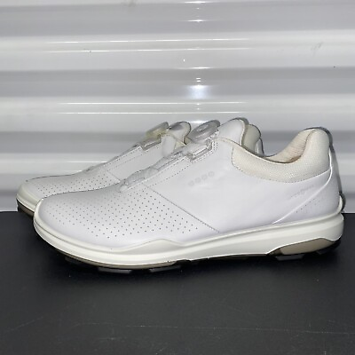 #ad ECCO Golf Biom Hybrid 3 BOA Men#x27;s Golf Shoes White Leather Cleat Water Repellent $124.97