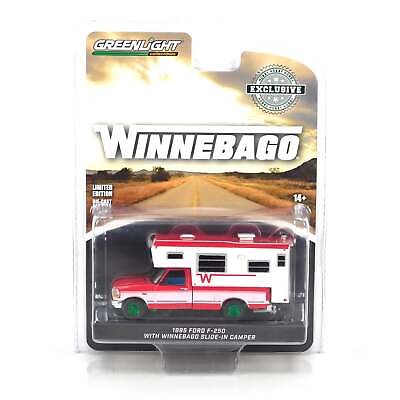 #ad Green Machine 1995 Ford F 250 Long Bed with Winnebago 30449 Hobby Exclusive 1:64 $17.99