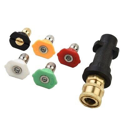 #ad Convenient Spray Nozzles and Adapter for Karcher K Series 1 4 Quick Connect $21.32