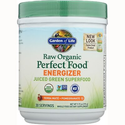 #ad Garden of Life Raw Organic Perfect Food Energizer Pomegranate 9.73 oz Pwdr $39.10