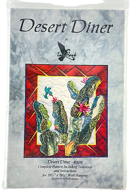 #ad Lady Hawk Designs Pattern Wall Hanging Desert Diner Hummingbird Flower Nectar $19.99