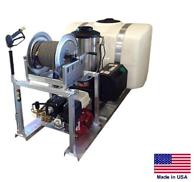 #ad #ad PRESSURE WASHER Commercial Skid Mounted Hot Water 4 GPM 200 Gallon Tank $10453.10
