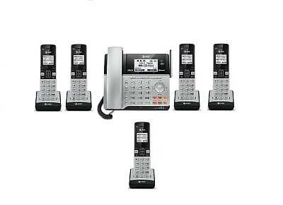 #ad #ad ATamp;T 2 Line DECT 6.0 Connect to Cell Business Cordless Phone System w 6 Handset $259.99