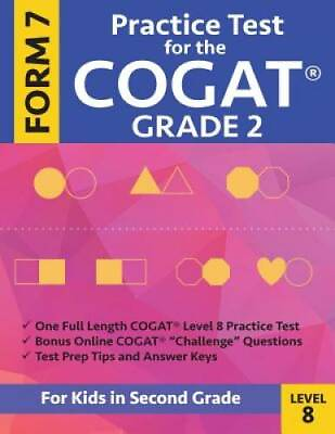 #ad Practice Test for the CogAT Grade 2 Form 7 Level 8: Gifted and Talented T GOOD $8.12