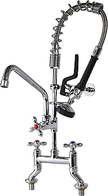 #ad Commercial Sink Pre Rinse Sprayer Center Deck Mount with High Pressure Pull Down $299.71