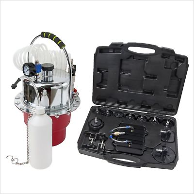 #ad New Portable Pneumatic Air Pressure Kit Brake amp; Clutch Bleeder Valve System Kit $94.49