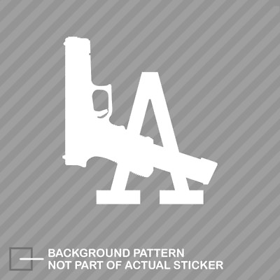 #ad Los Angeles LA Gun Sticker Die Cut Decal $16.99