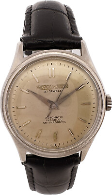 #ad Vintage Repco 21 Jewel Men#x27;s Automatic Wristwatch Felsa 1560 Swiss Stainless $95.00