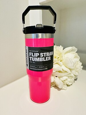 #ad New Stanley Electric Pink 30oz Flip Straw Tumbler * In Hand * $80.00