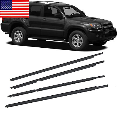 #ad 4Pcs Outer Window Weatherstrip Molding Trim Seals For Toyota 4Runner 2003 2009 $32.35