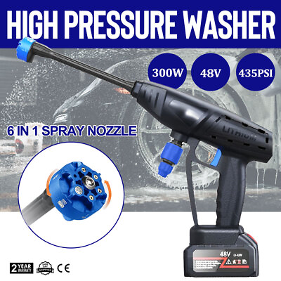 #ad Cordless Pressure Washer Portable Power Cleaner 500 psi 3.0A Battery amp; Charger $59.80