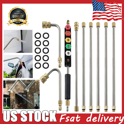 #ad 4000 PSI Pressure Washer Extension Wand Replacable Upgraded Power Washer Lance $36.99