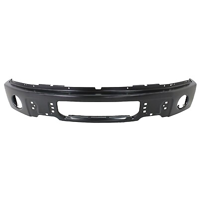 #ad Front Bumper For 2009 2014 Ford F 150 Powdercoated Black with Fog Light Holes $205.45
