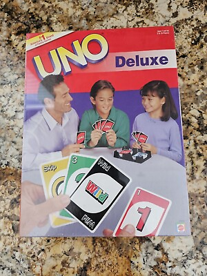 #ad #ad Vintage Deluxe UNO CLASSIC CARD GAME 2000 Hasbro #43001 NEW SEALED KMART $29.99