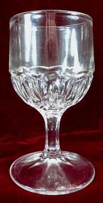 #ad McKee Eureka Goblet Flint Glass EAPG Clear 1866 #54 $74.99